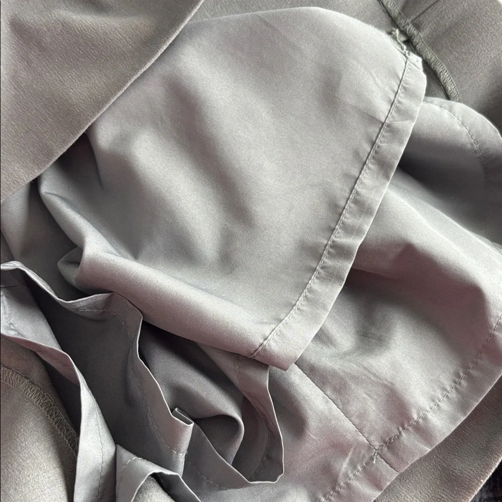 J. Crew Gray Ruffle-Sleeve Mini Dress size 8